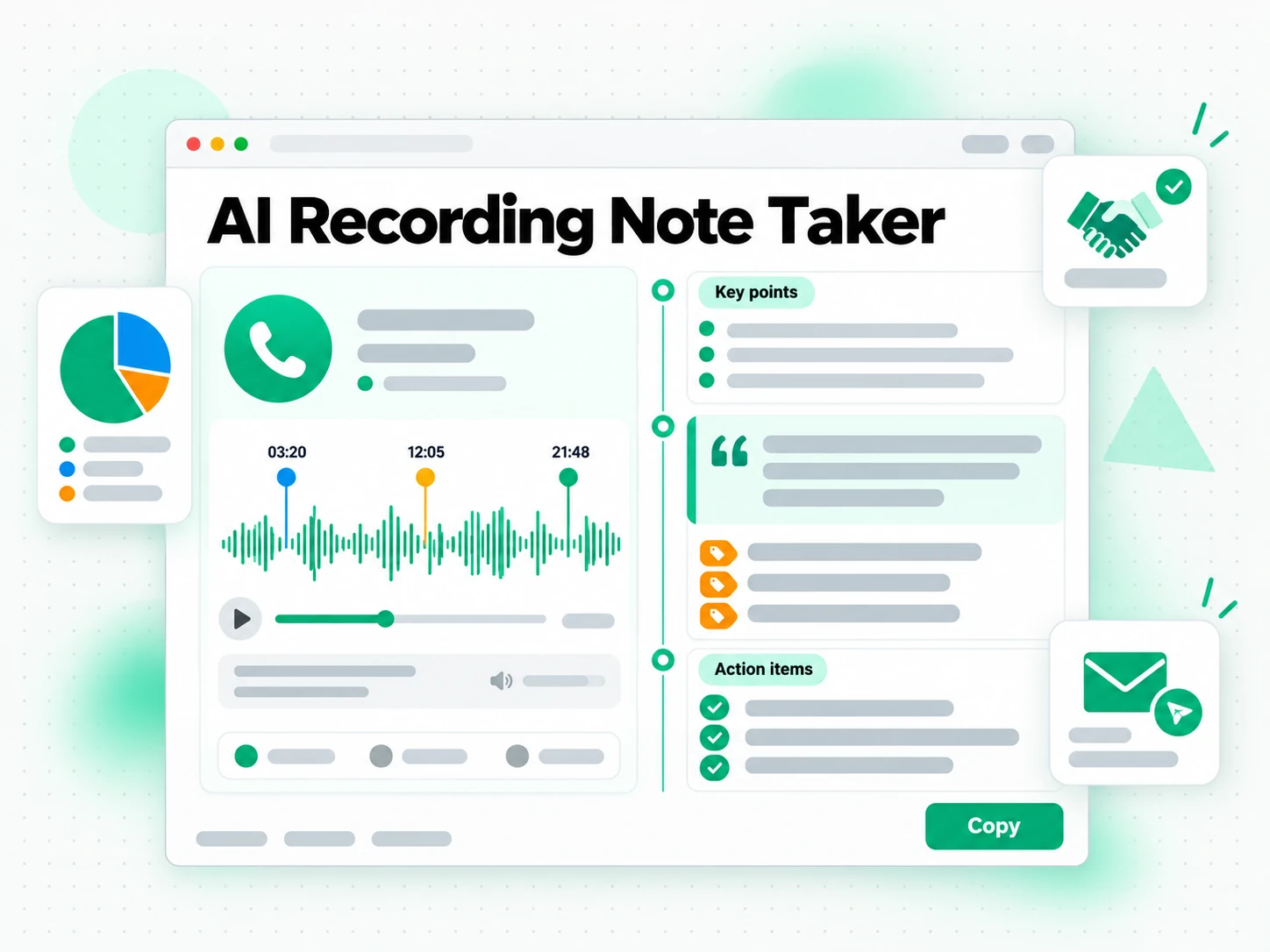 AI Recording Note Taker: using a meeting notes generator on client calls and sales discovery sessions