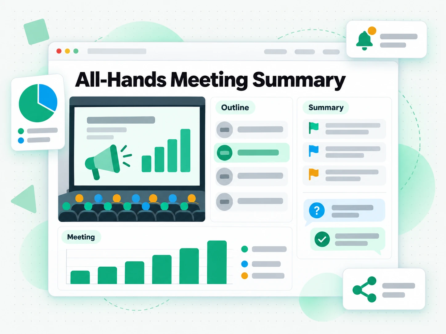All-Hands Meeting Summary: summarizing all-hands meeting recordings