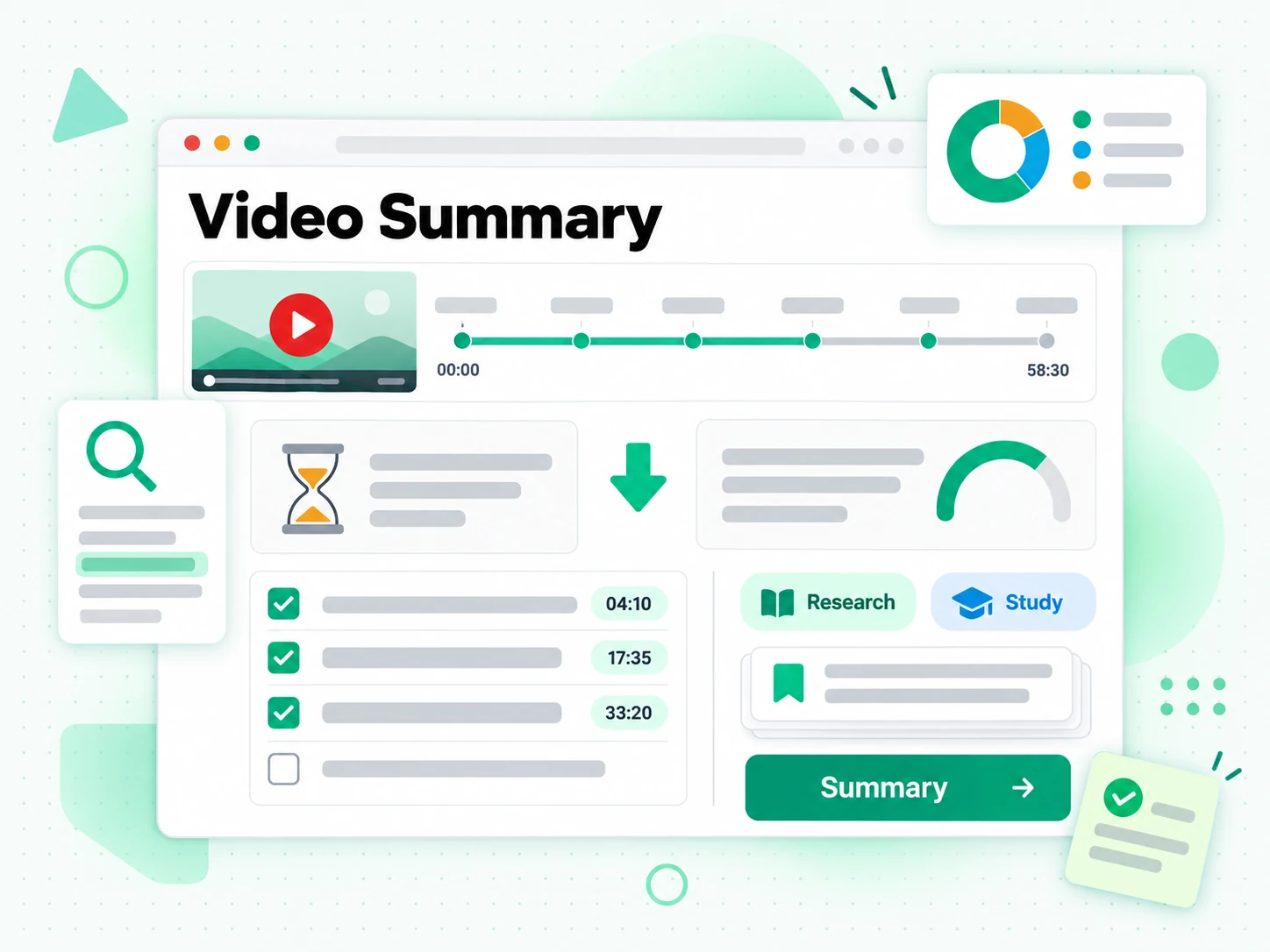 Video Summary: using AI video summaries for research and study
