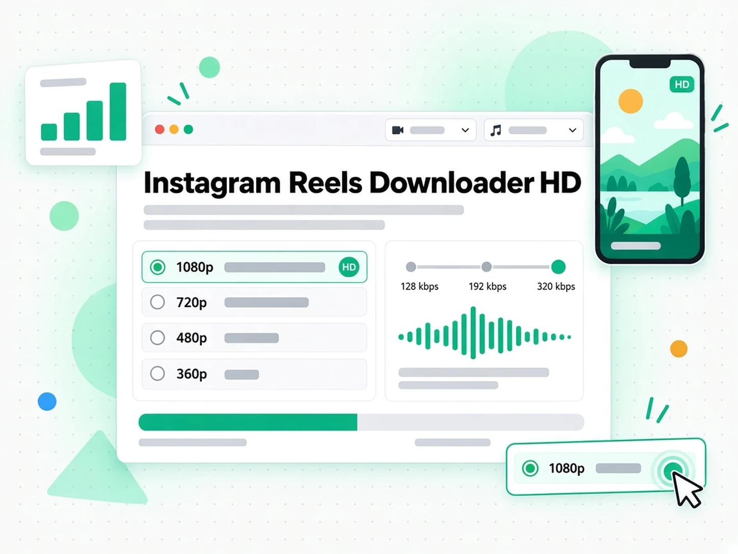 Instagram Reels Downloader HD: مرحلة من مراحل تنزيل فيديوهات وريلز انستقرام داخل transcript.im