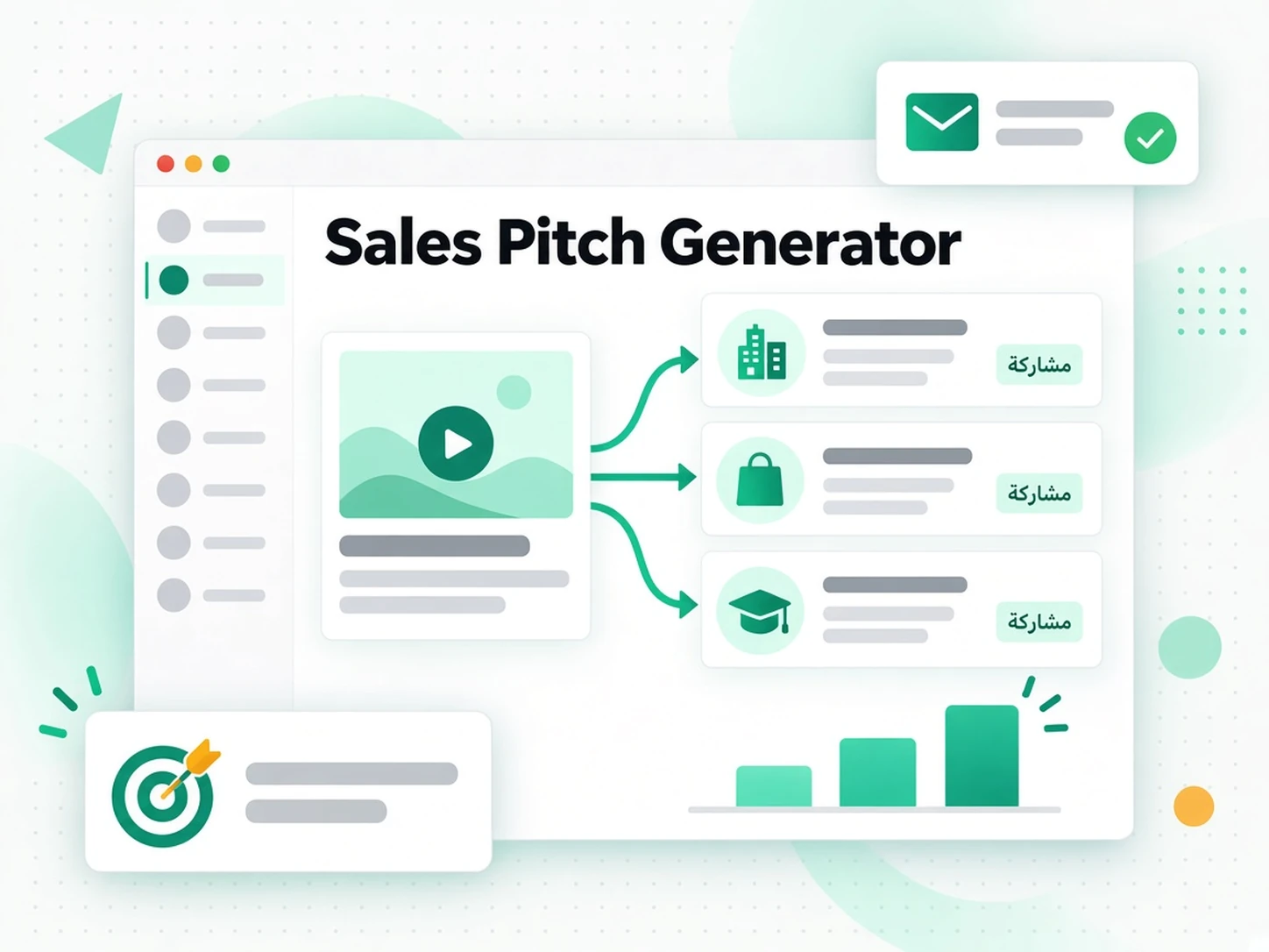 Sales Pitch Generator: حالة استخدام لـ تحويل الصوت والفيديو إلى نص عبر transcript.im