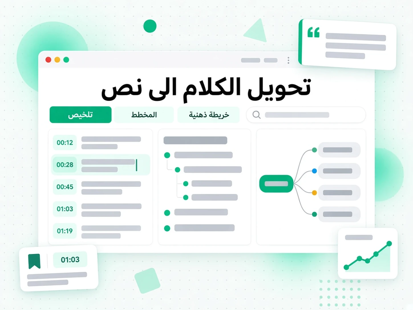 تحويل الكلام الى نص: مرحلة من مراحل تحويل الكلام إلى نص داخل transcript.im