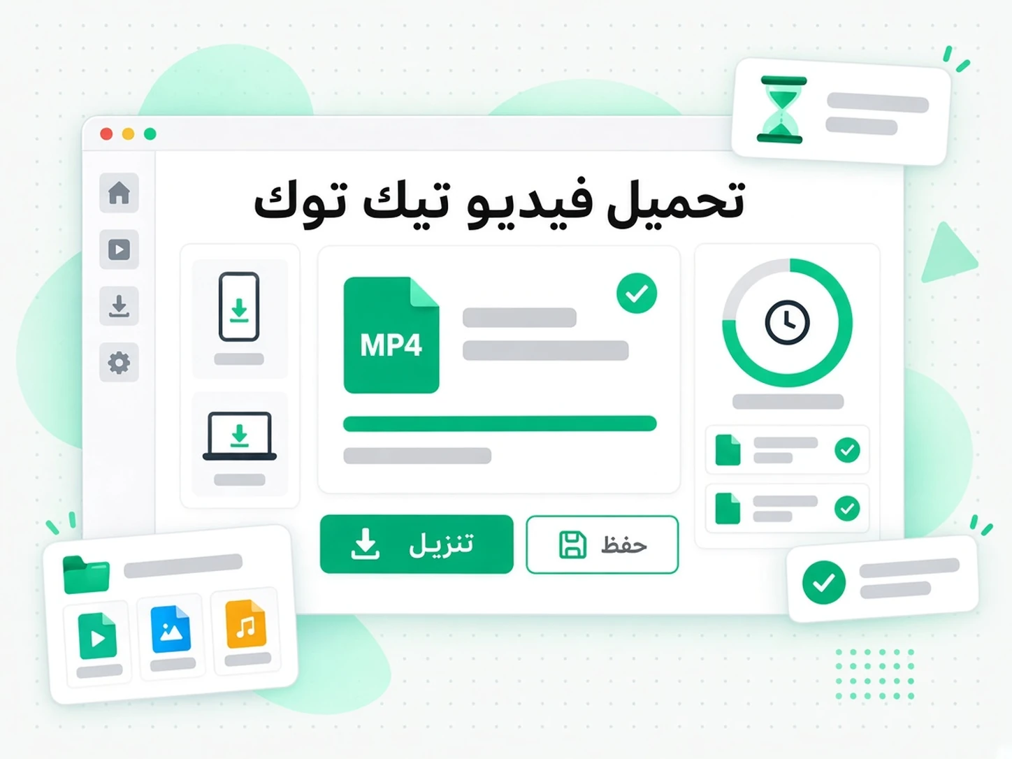 تحميل فيديو تيك توك: مرحلة من مراحل تنزيل فيديوهات تيك توك داخل transcript.im