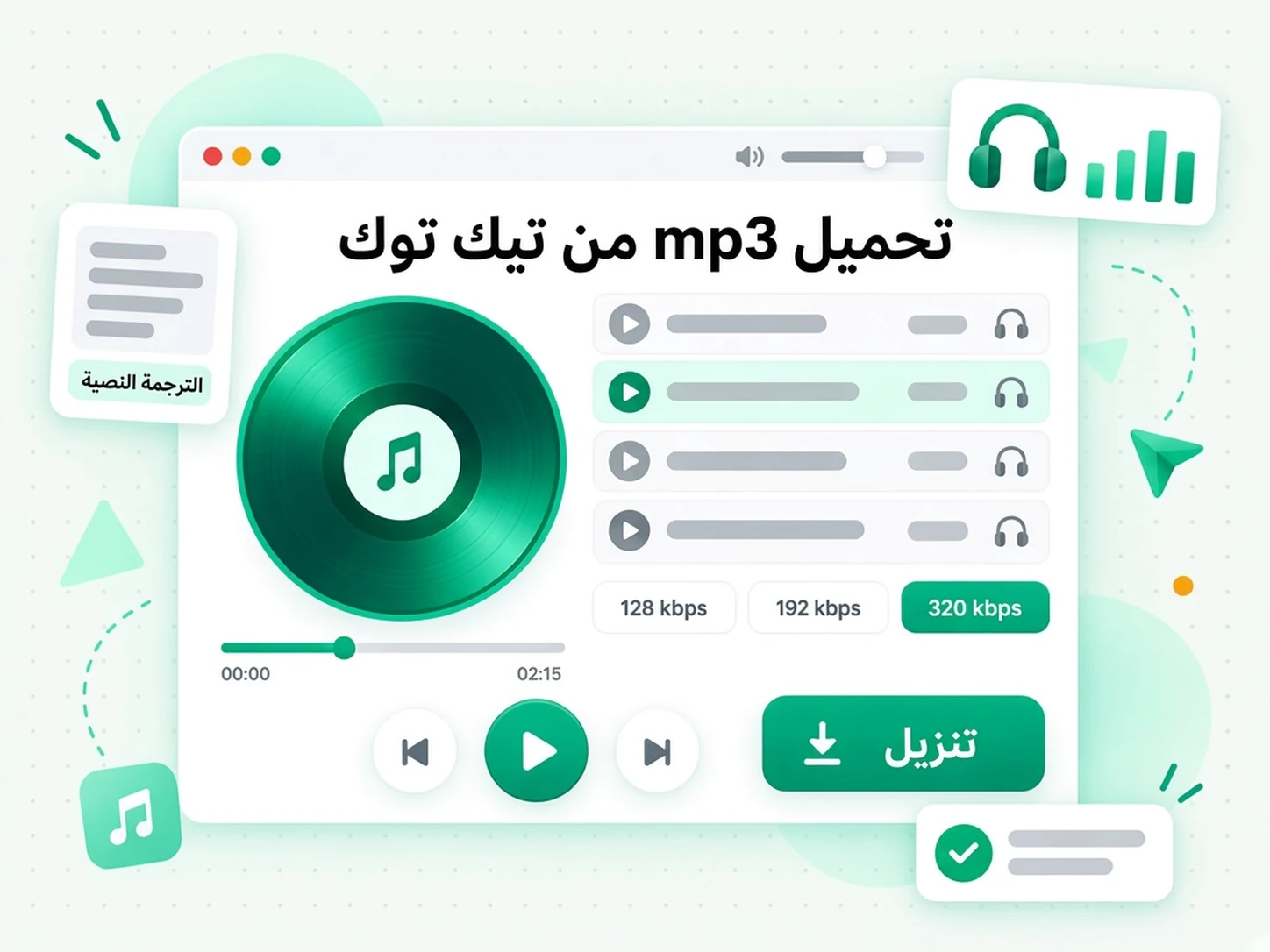 تحميل mp3 من تيك توك: حالة استخدام لـ تنزيل فيديوهات تيك توك عبر transcript.im