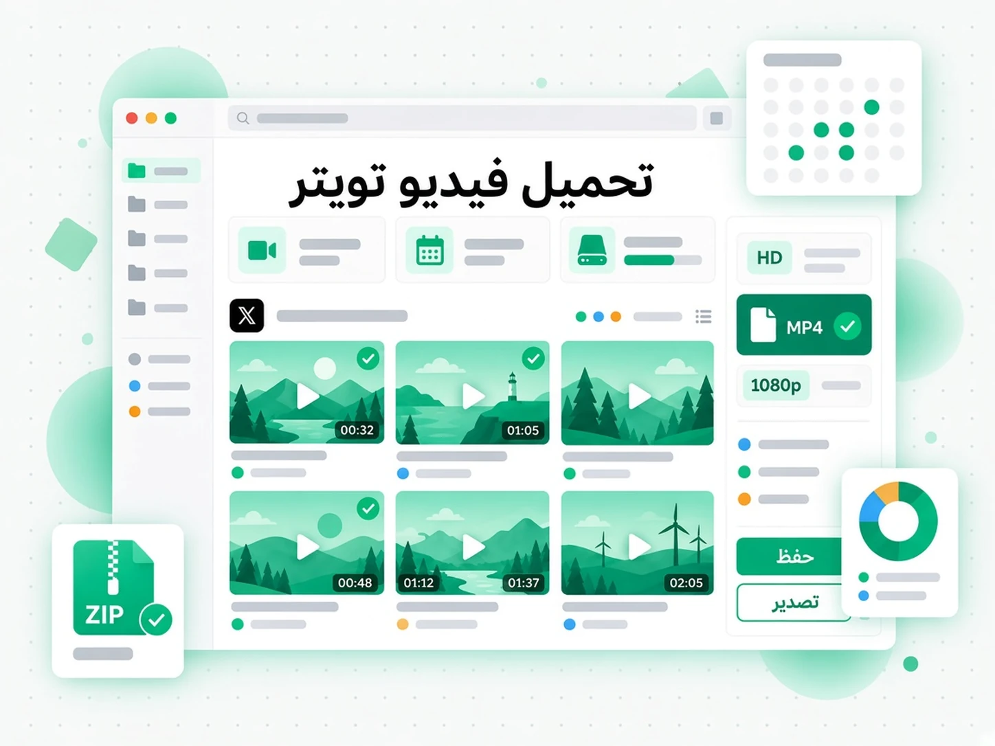 تحميل فيديو تويتر: حالة استخدام لـ تنزيل فيديوهات تويتر عبر transcript.im