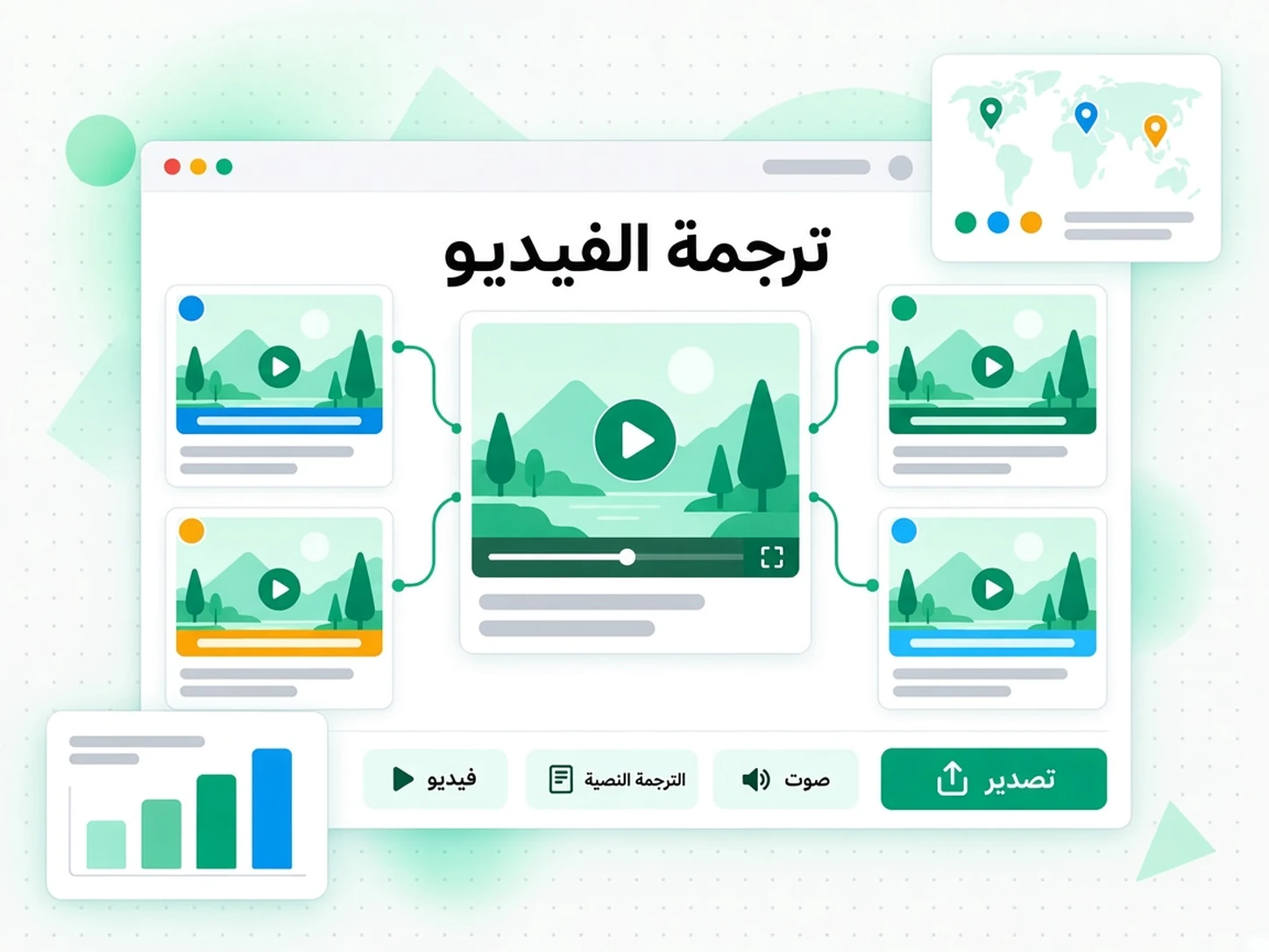 ترجمة الفيديو: حالة استخدام لـ تحويل الصوت والفيديو إلى نص عبر transcript.im