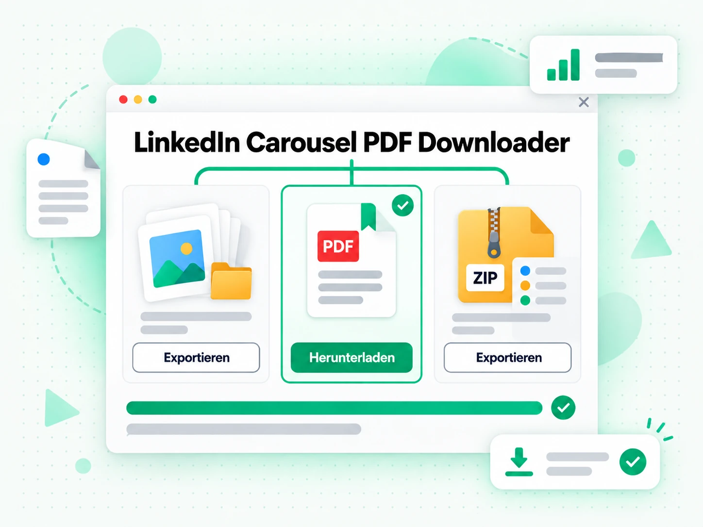 LinkedIn Carousel PDF Downloader: PDF-, ZIP- und Download-Steuerung