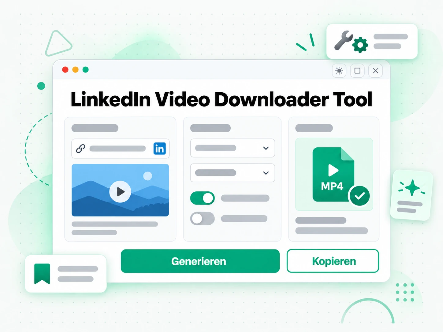 LinkedIn Video Downloader Tool: Video mit Quellenangabe archiviert