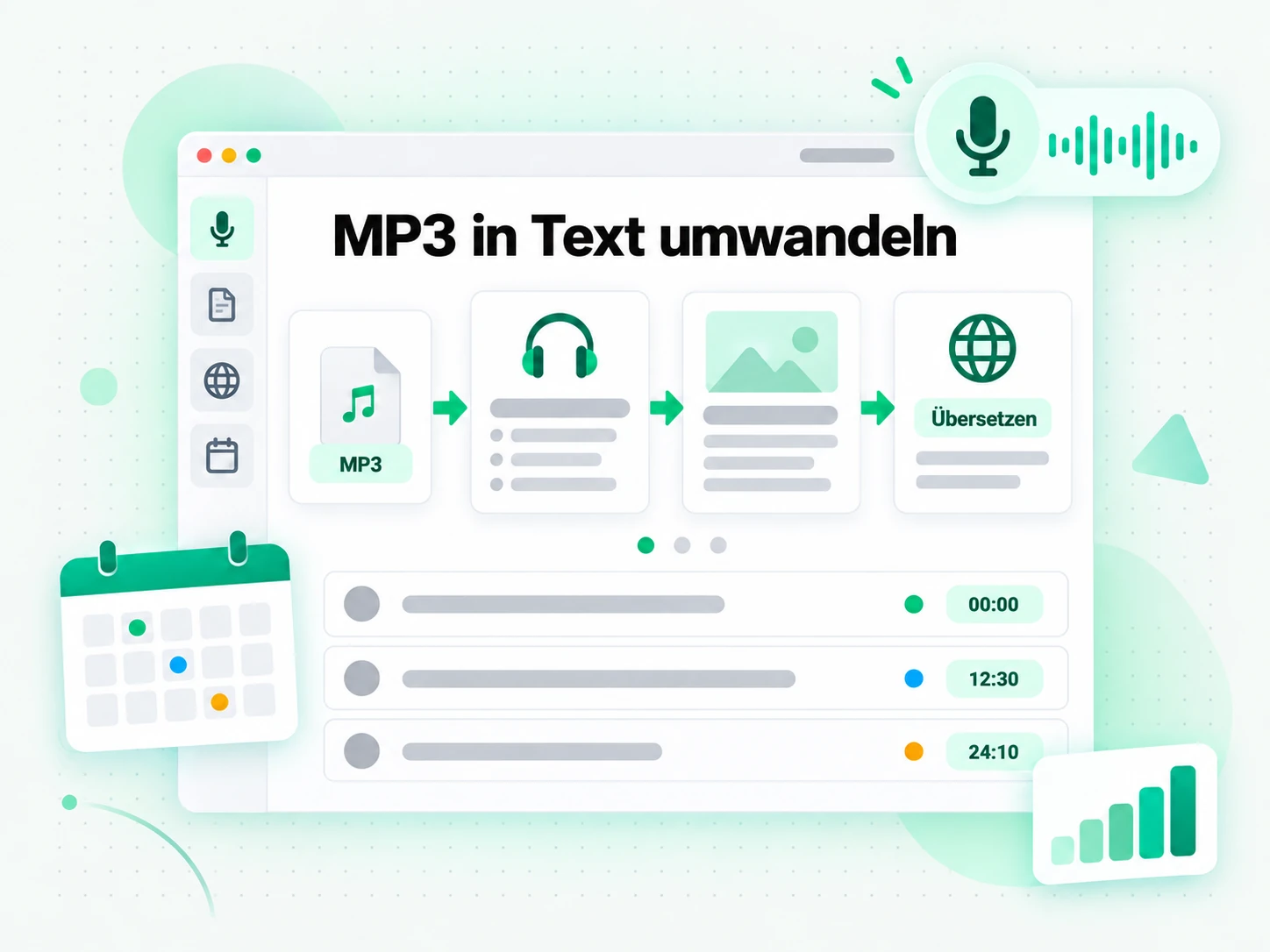 MP3 in Text umwandeln: Shownotes und Artikel aus dem Transkript neu erstellt
