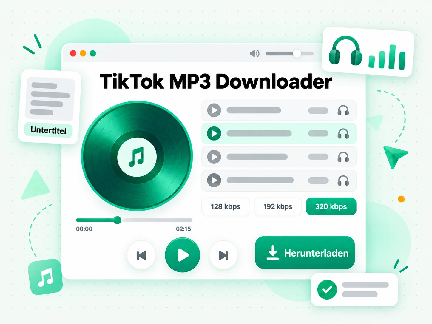 TikTok MP3 Downloader für Untertitel und Barrierefreiheit