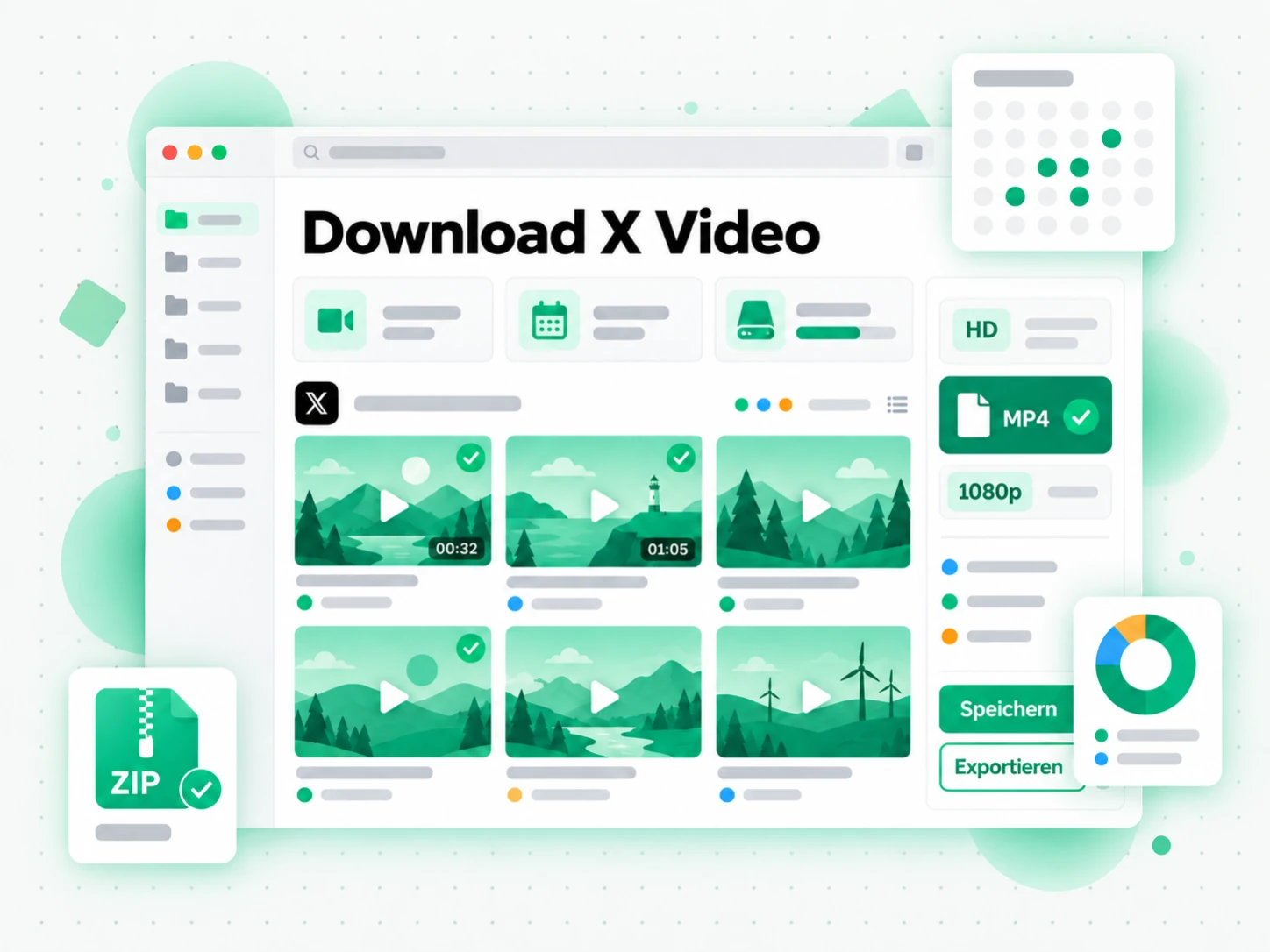 Download X Video: Creator sichert ein Video vom eigenen X-Beitrag