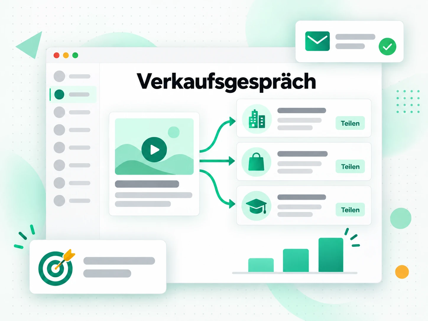 Verkaufsgespräch: personalisierte Verkaufsgespräche aus einem einzigen Video-Transkript