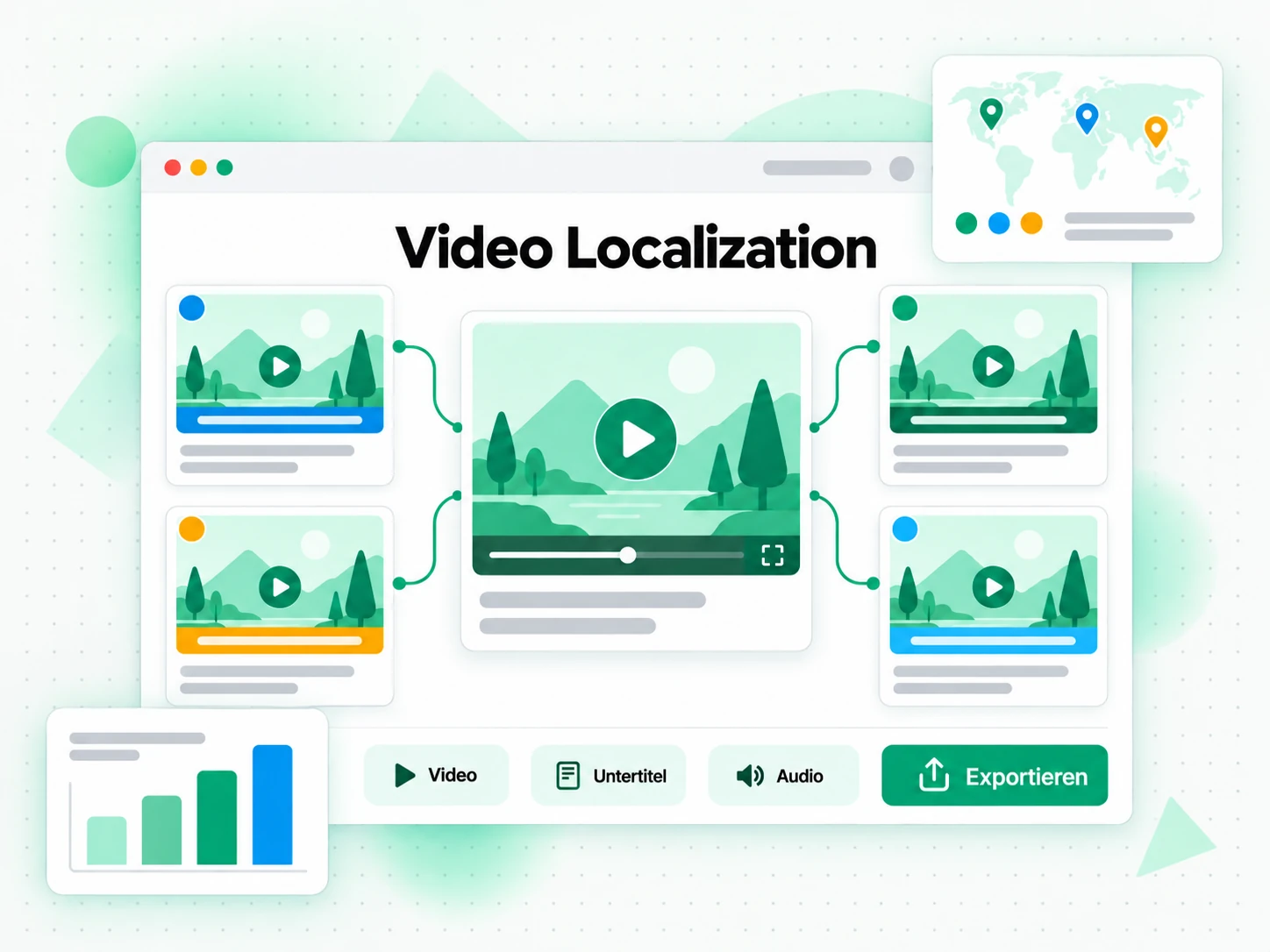 Video Localization: lokalisierte Werbevarianten aus einem einzigen Video-Transkript