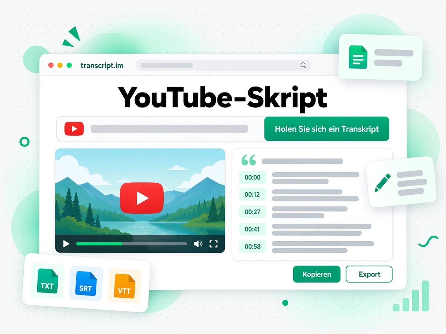 YouTube-Skript: Aus einem YouTube-Link wird ein Skript