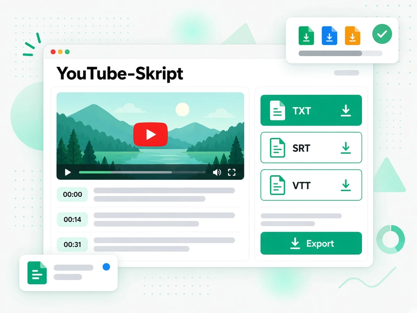 YouTube-Skript: Skript exportieren oder Wortlaut umformen