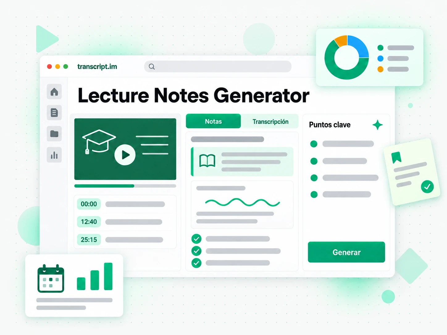 Lecture Notes Generator: notas estructuradas generadas automáticamente con IA