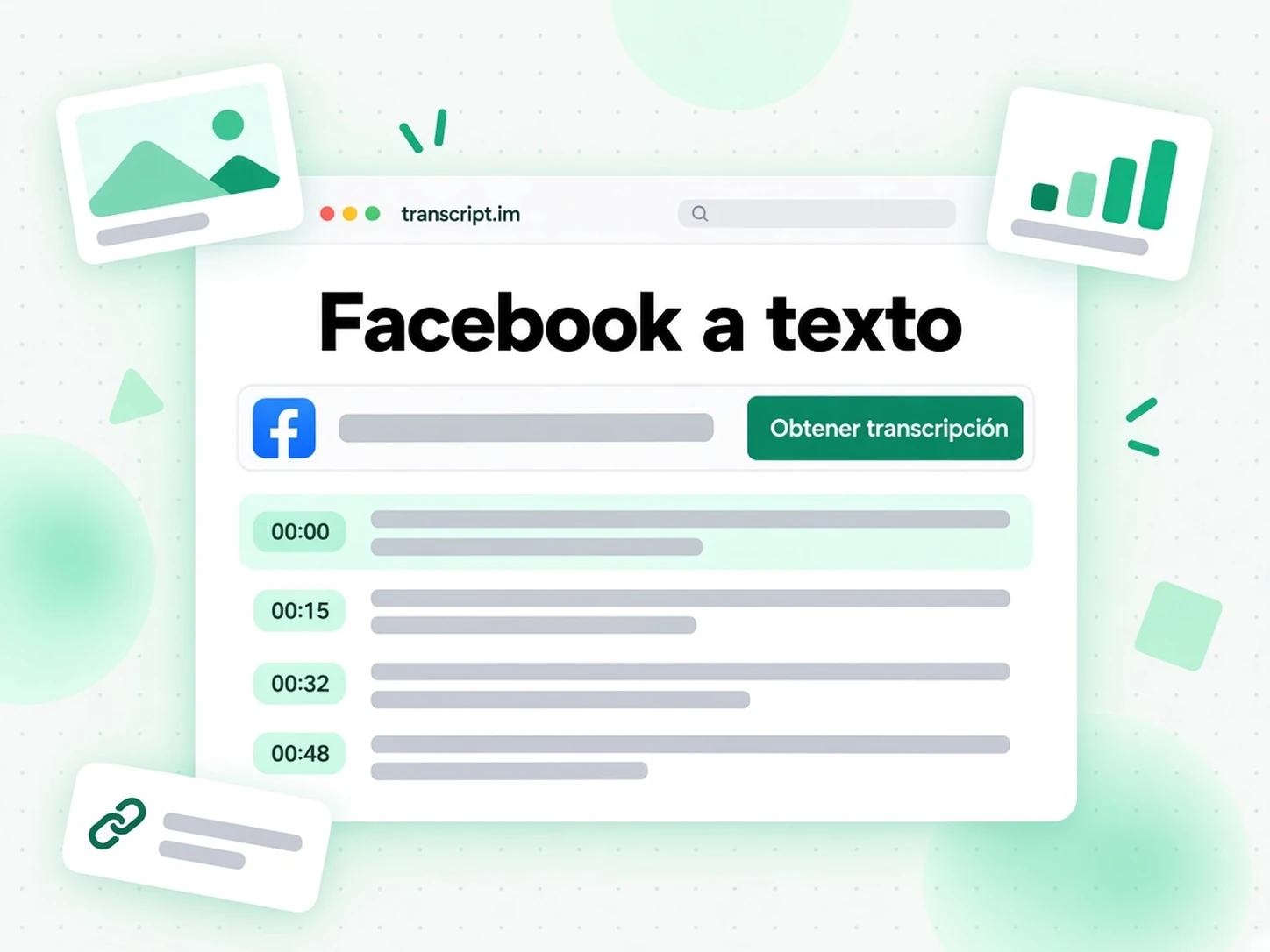 Facebook a texto: Convierte un video de Facebook en una transcripción
