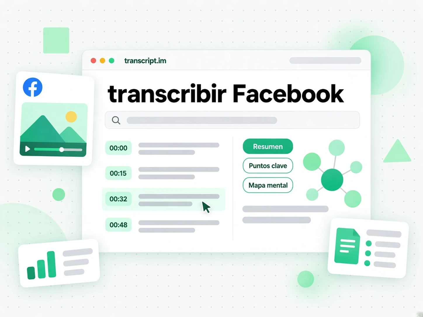 transcribir Facebook: Lee y busca la transcripción del Reel