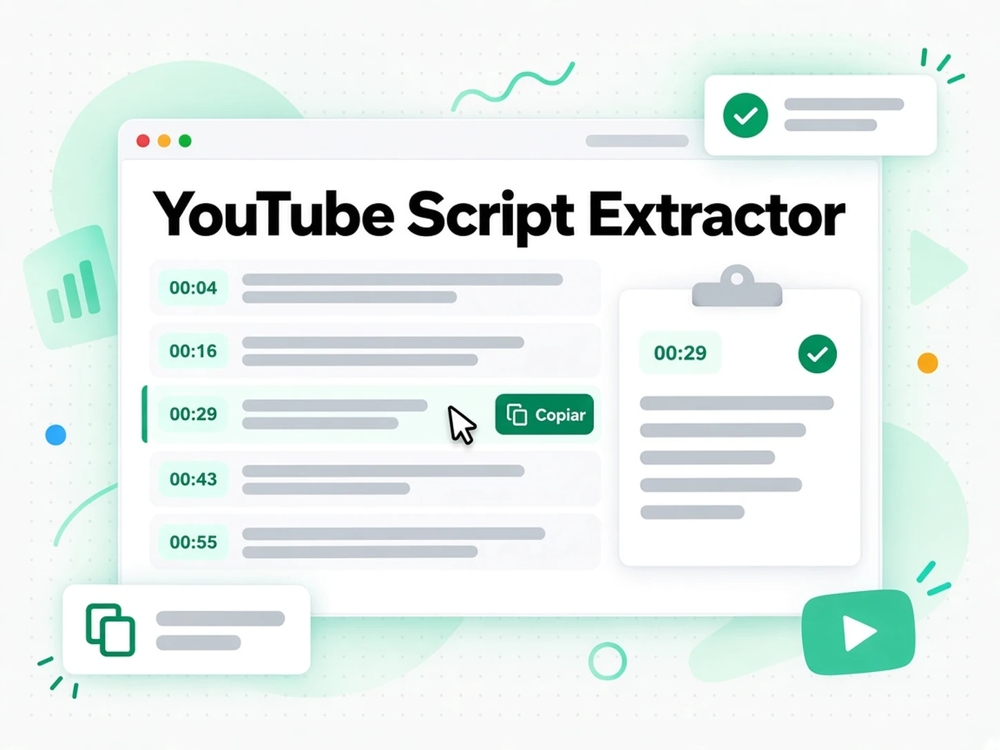 YouTube Script Extractor: Lee y busca en el guion sin volver a ver el video