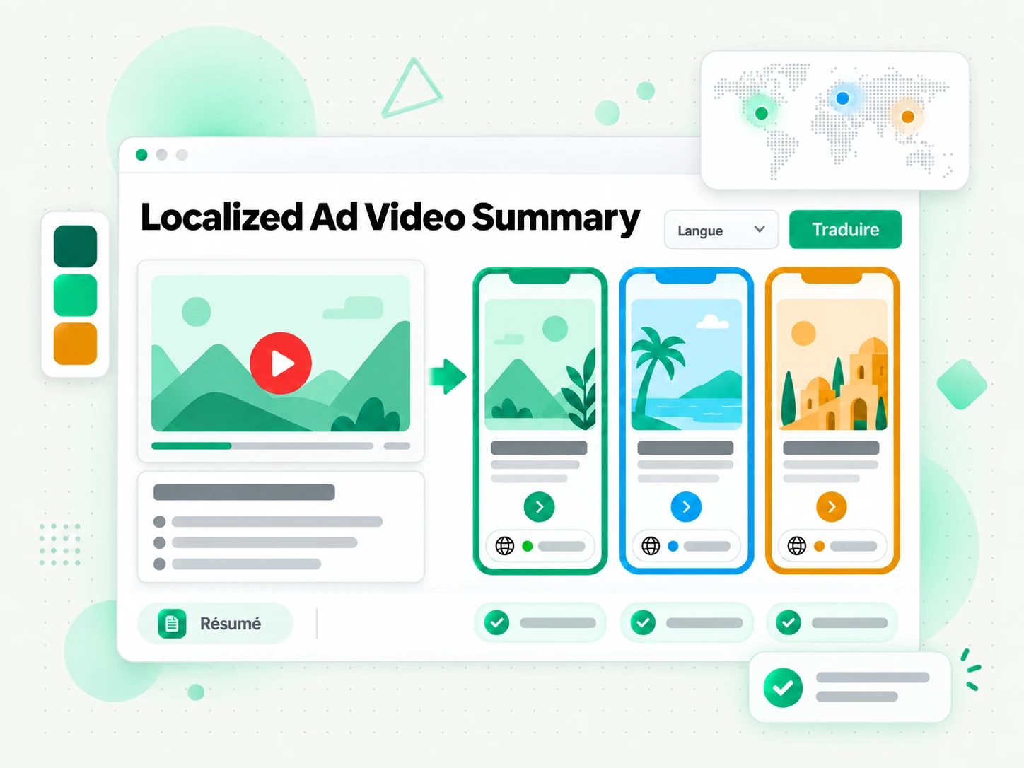 Localized Ad Video Summary pour produire des créations adaptées