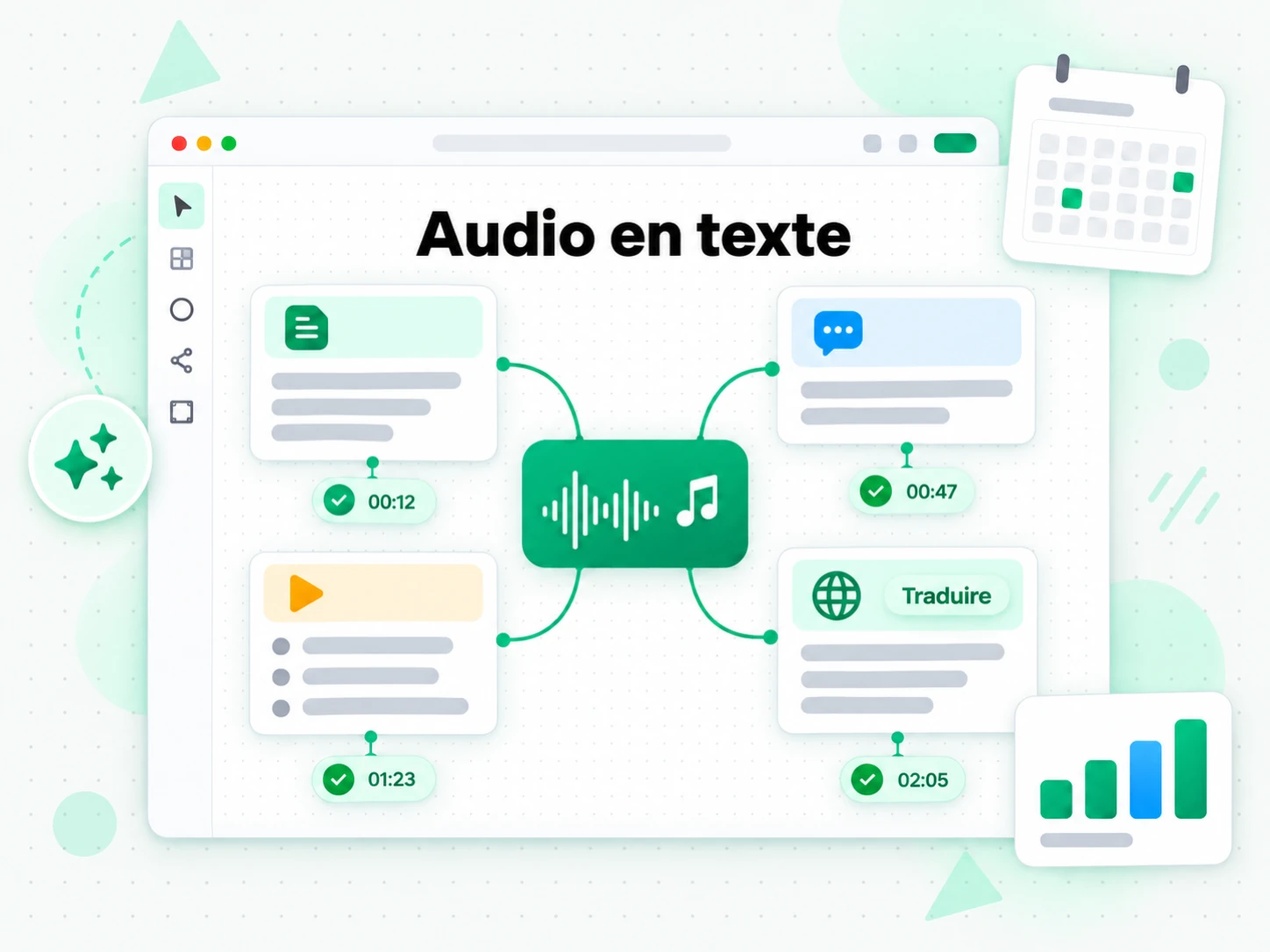 Audio en texte réutilisé pour créer show notes et articles