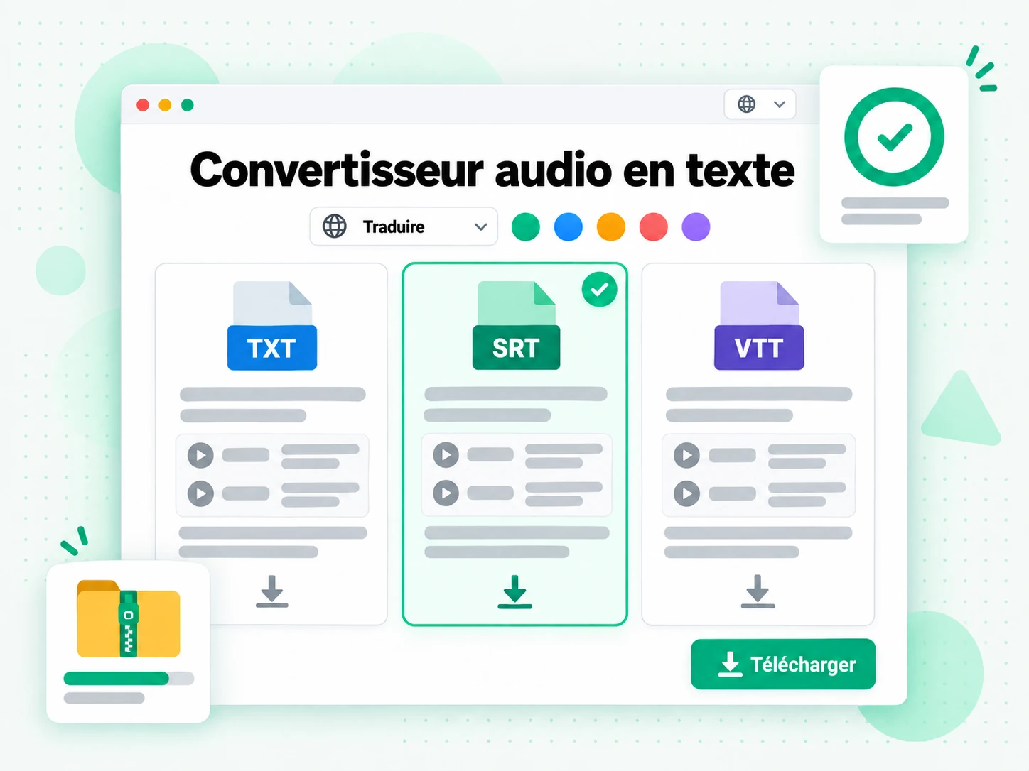 Convertisseur audio en texte permettant de réécrire le résultat en article