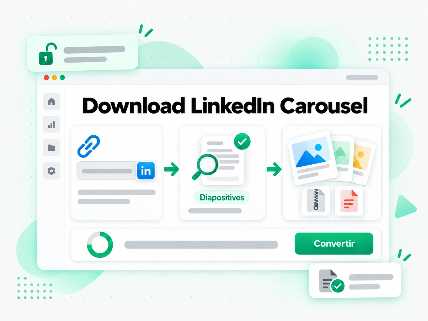 Download LinkedIn Carousel à partir d'une URL de publication