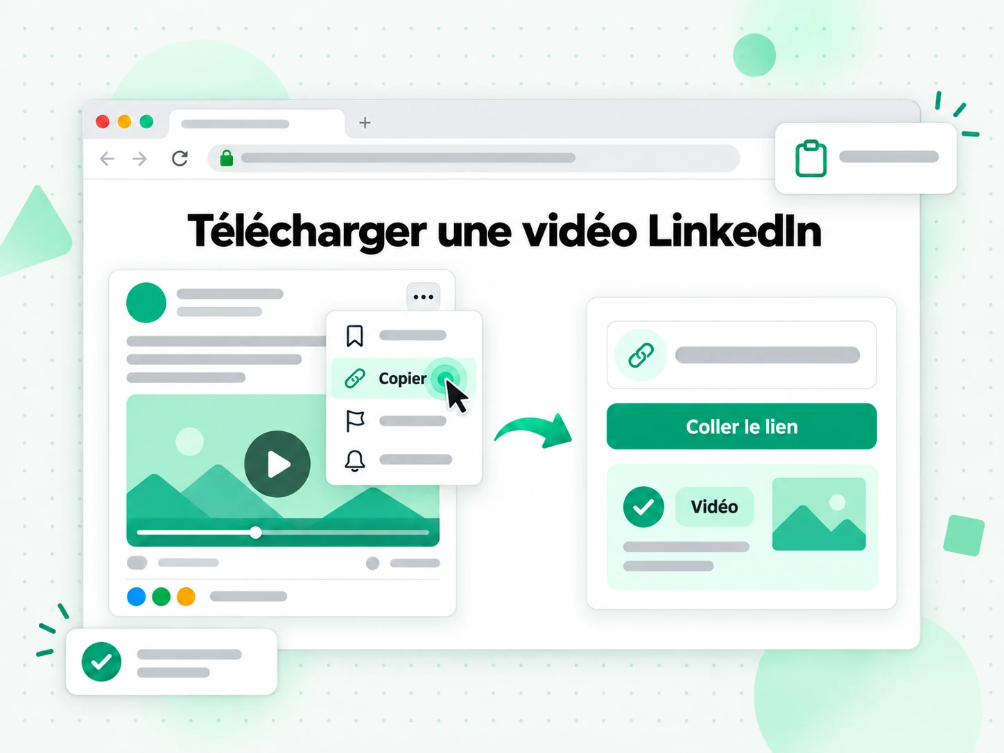 Télécharger une vidéo LinkedIn à partir d'une URL de publication publique