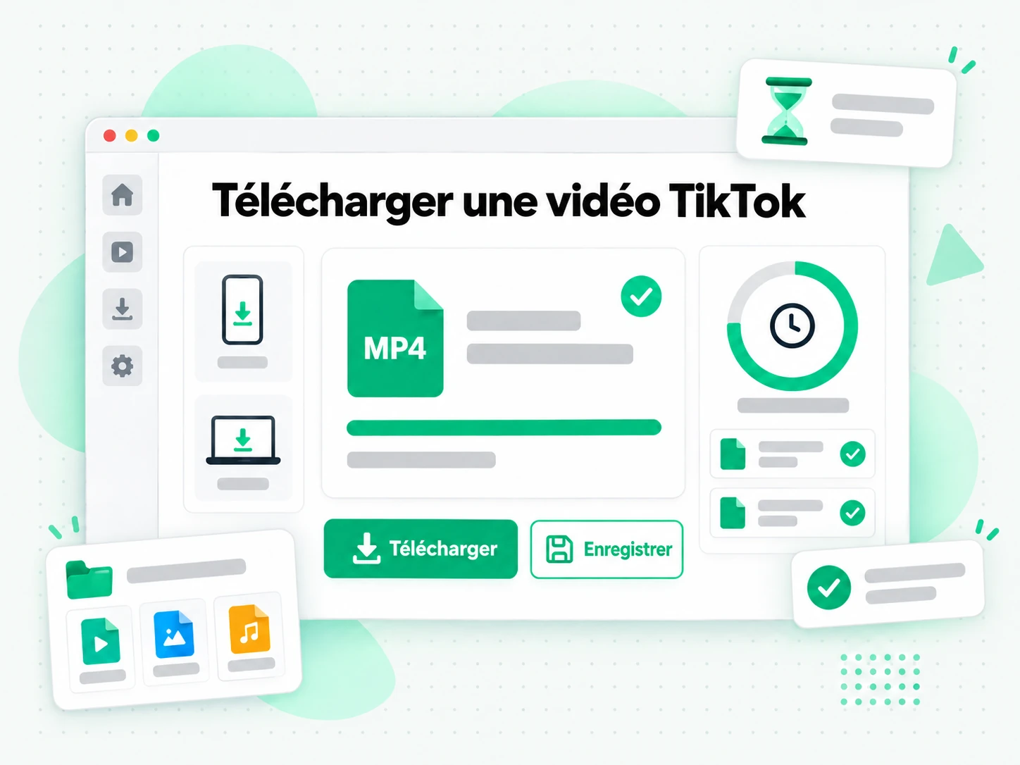 Télécharger une vidéo TikTok une fois le fichier prêt