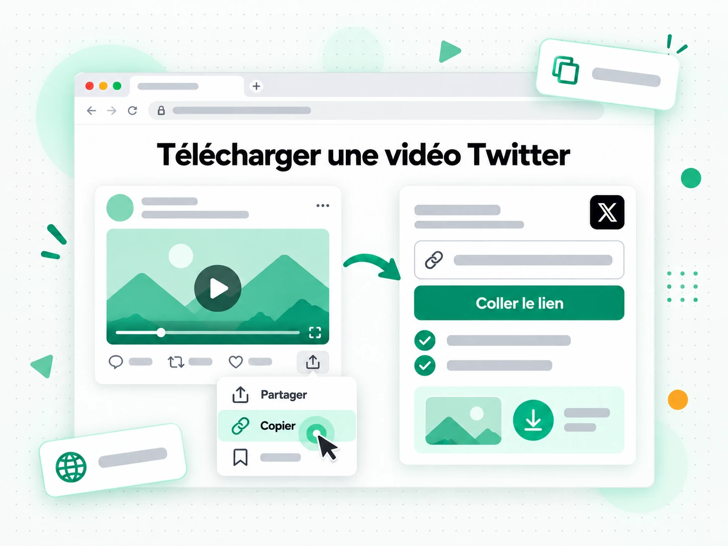 Télécharger une vidéo Twitter à partir d'une URL de publication X
