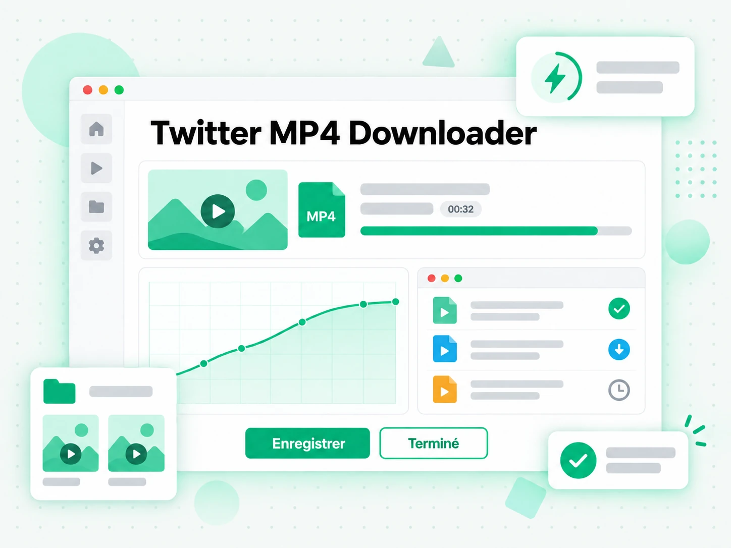 Twitter MP4 Downloader avec bouton de téléchargement