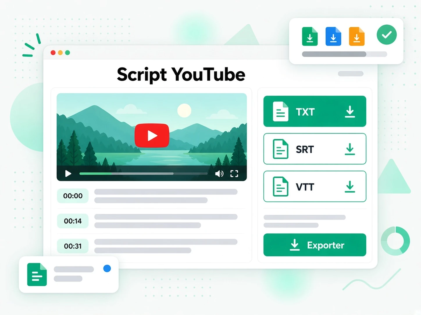 Script YouTube : Exporter le script ou remanier le texte