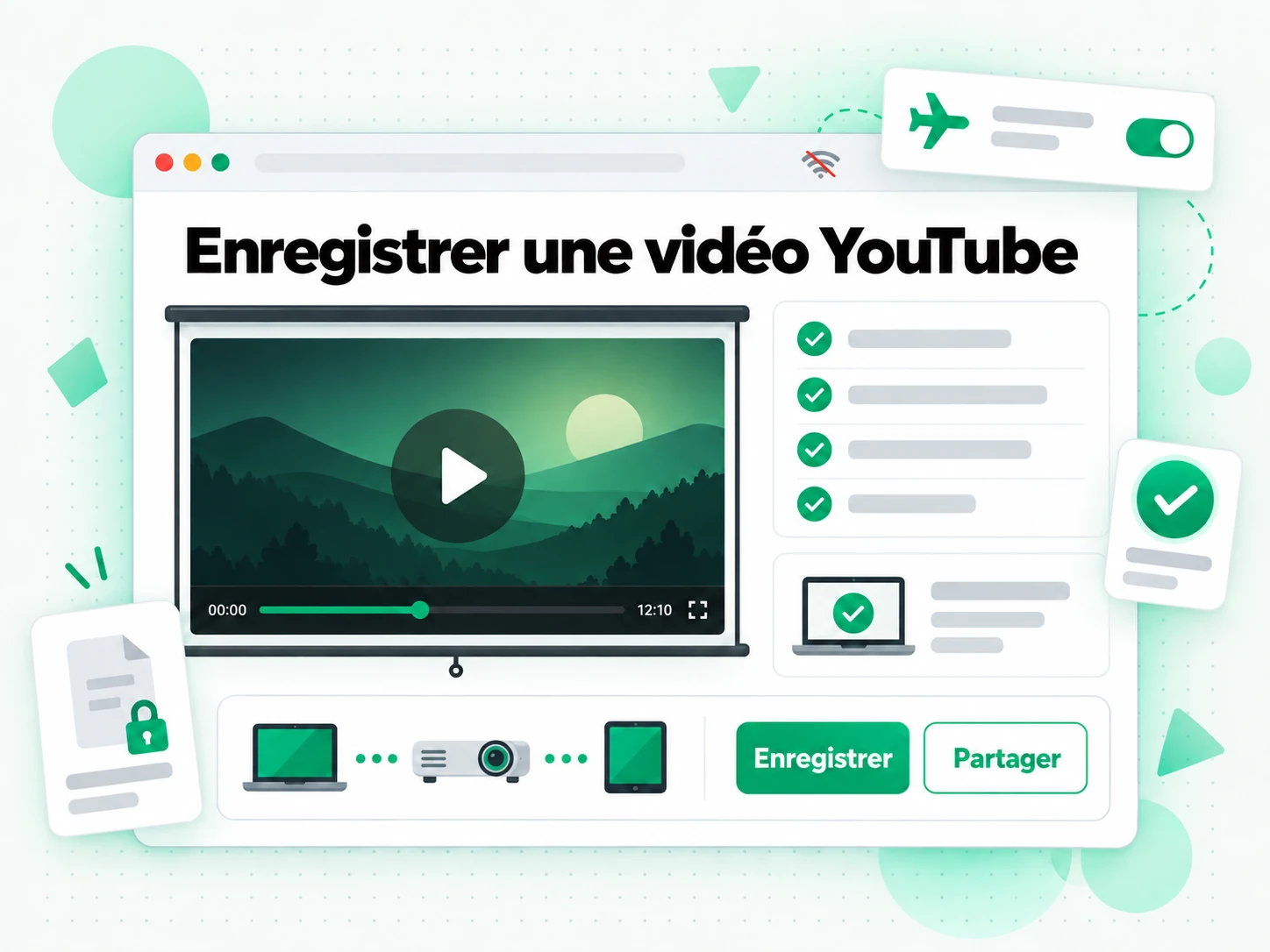 Enregistrer une vidéo YouTube autorisée pour un visionnage hors ligne