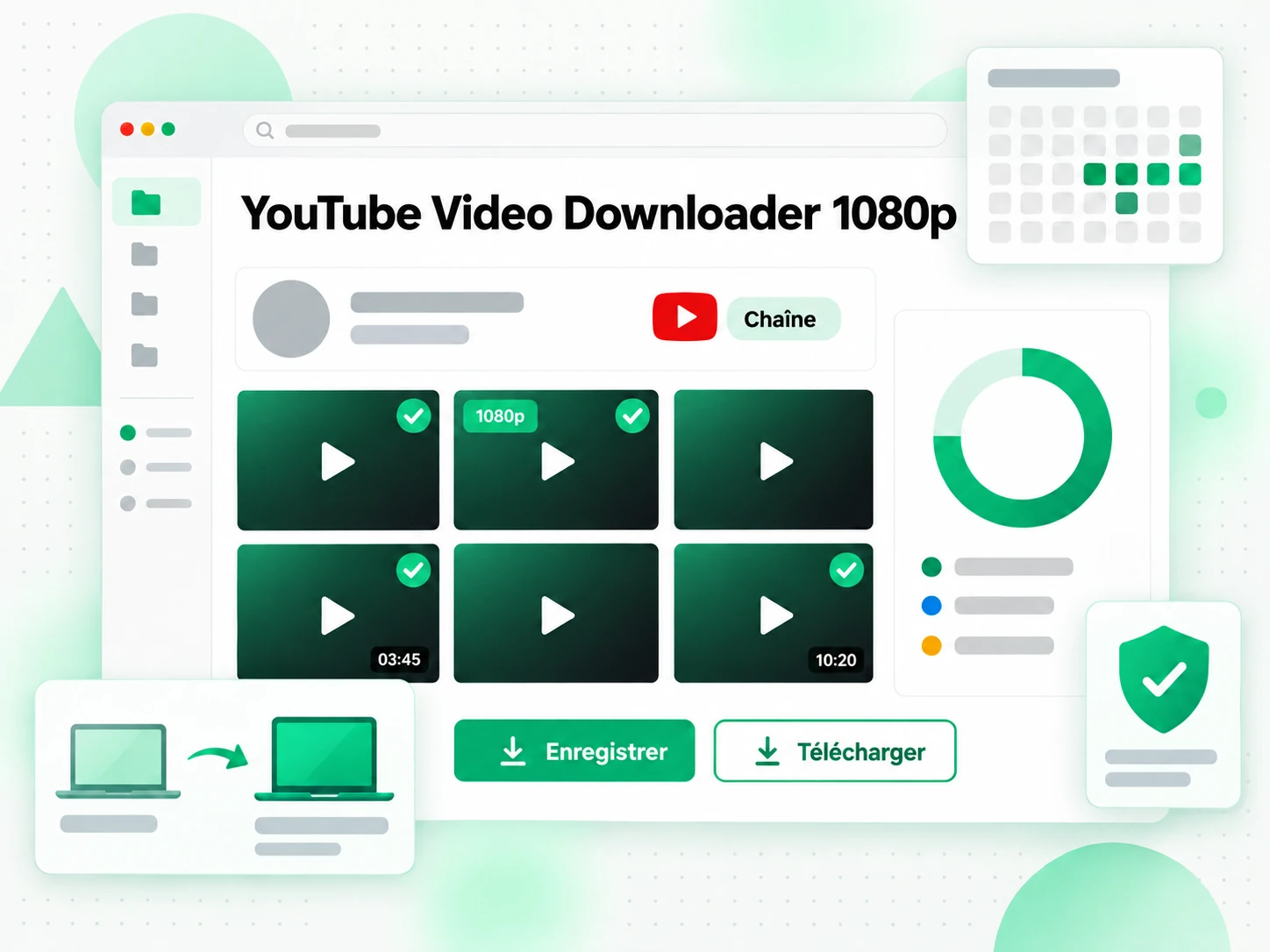 YouTube Video Downloader 1080p pour sa propre chaîne