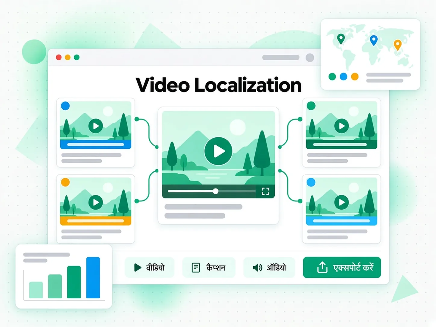 Video Localization: एक वीडियो ट्रांसक्रिप्ट से अलग भाषाओं के विज्ञापन बनाते हुए