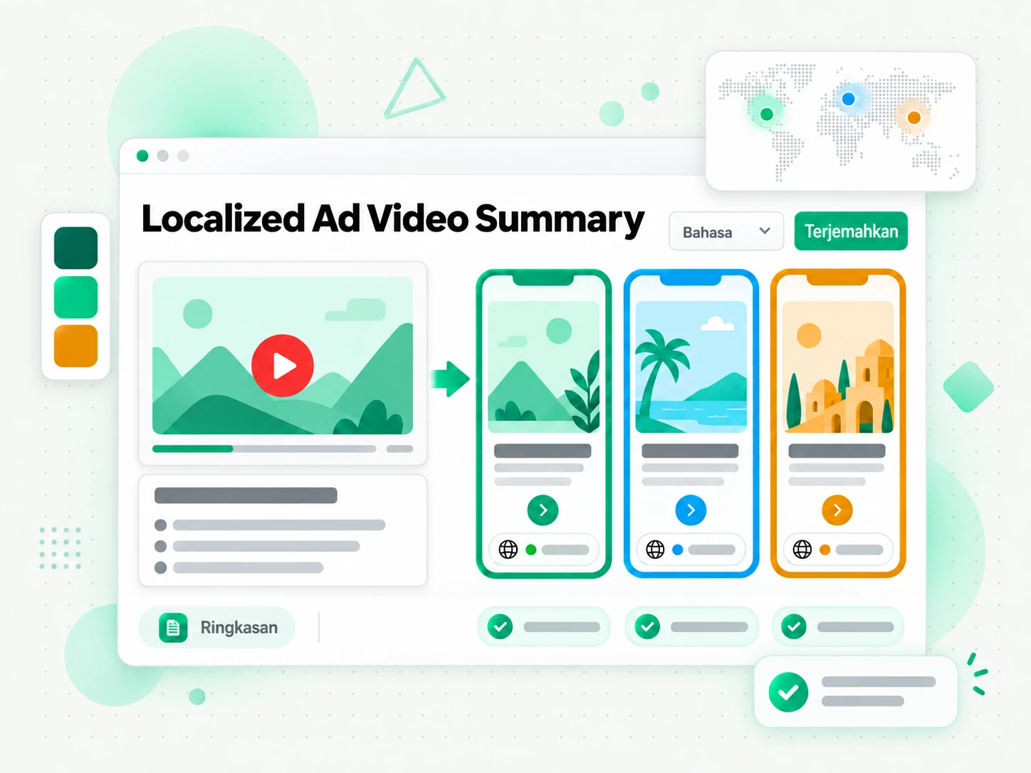 Localized Ad Video Summary dipakai untuk membuat materi iklan yang dilokalkan