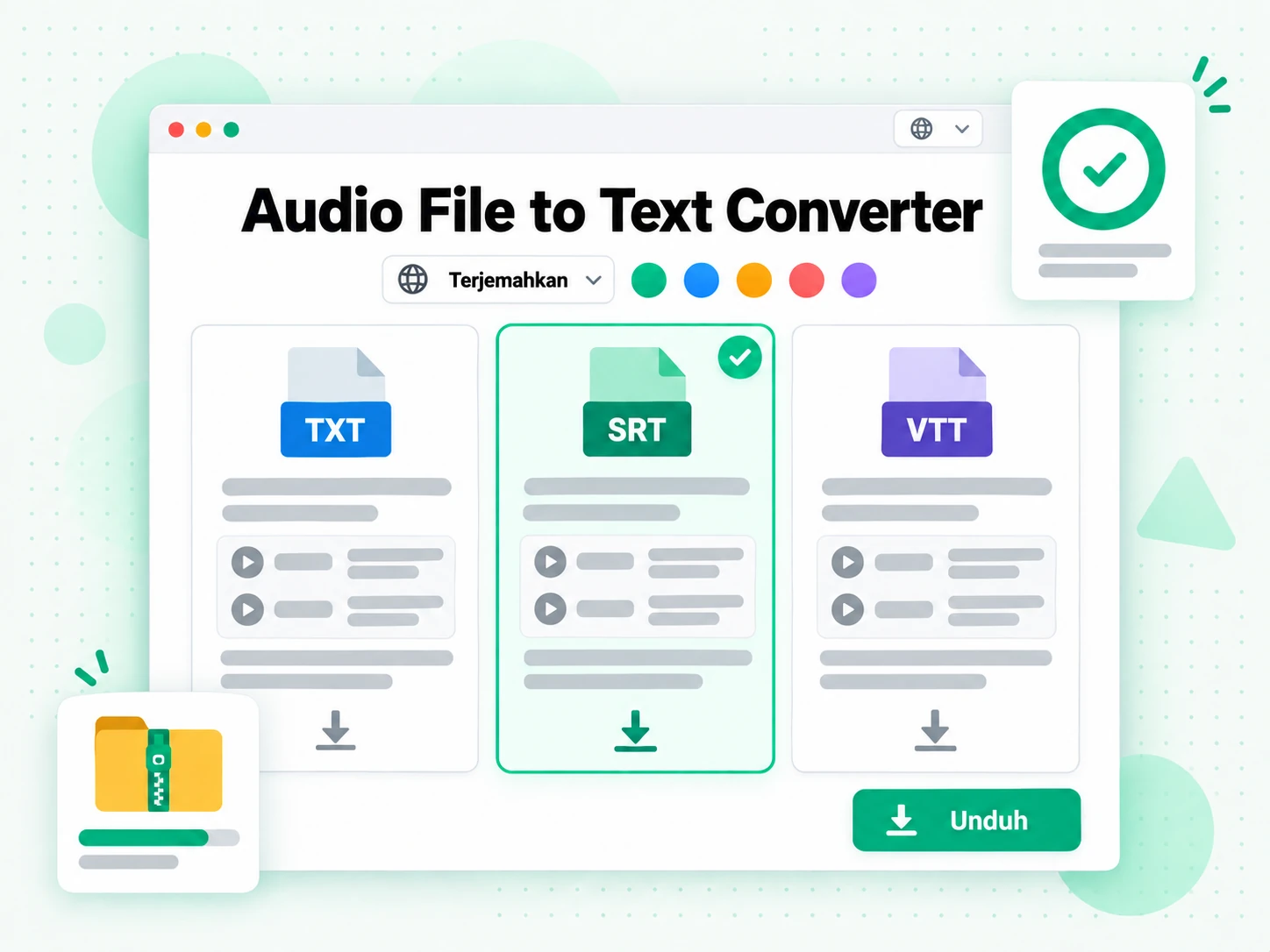Audio File to Text Converter menulis ulang transkrip menjadi artikel atau naskah baru