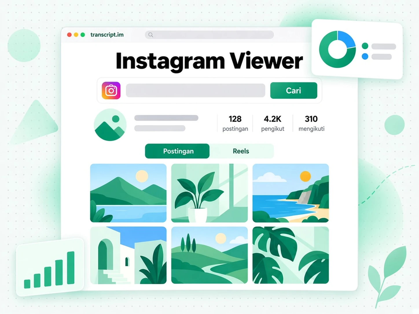 Instagram Viewer: Cari profil Instagram publik