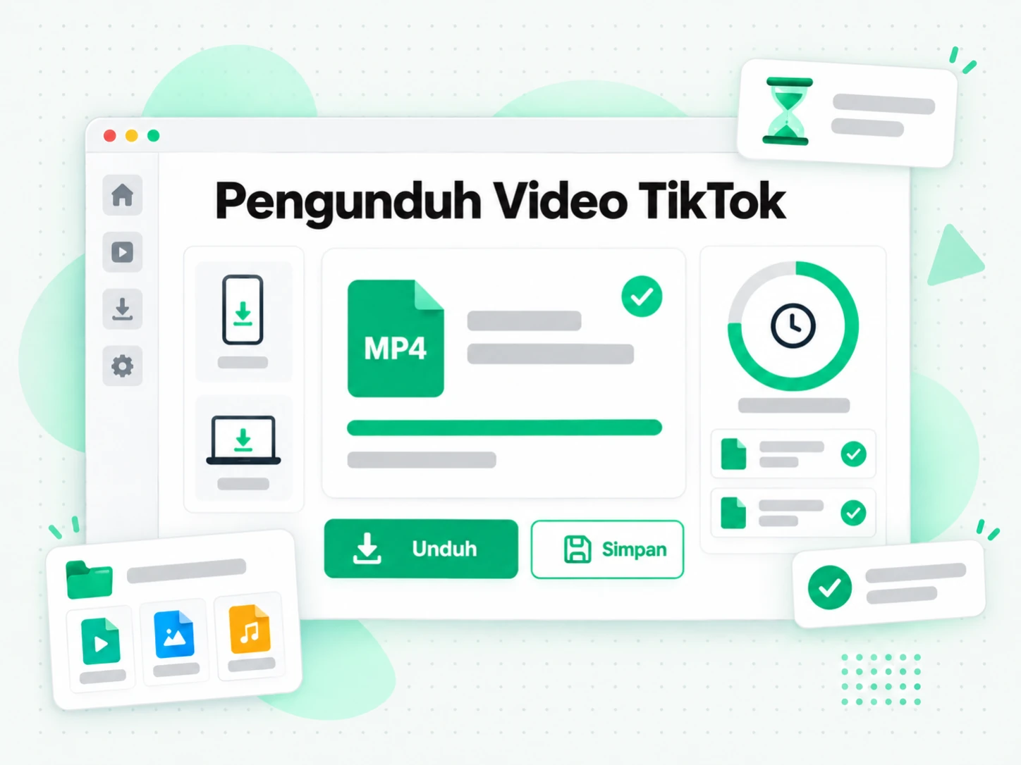 Pengunduh Video TikTok: mengunduh berkas hasil konversi