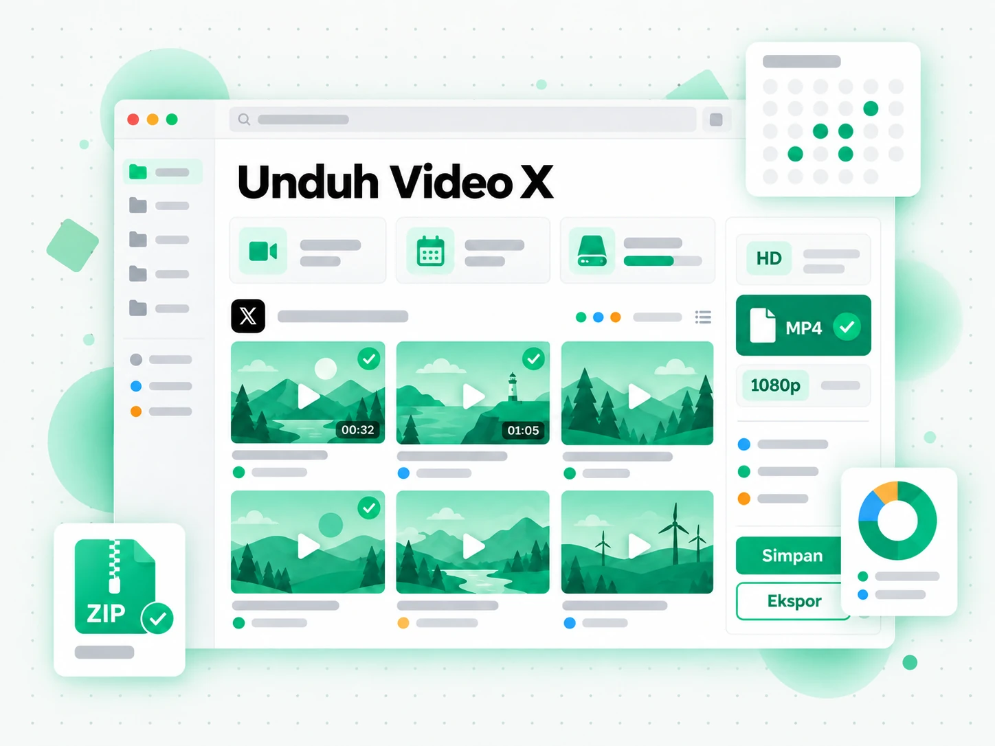 Unduh Video X dipakai kreator mencadangkan video dari postingan X atau Twitter sendiri