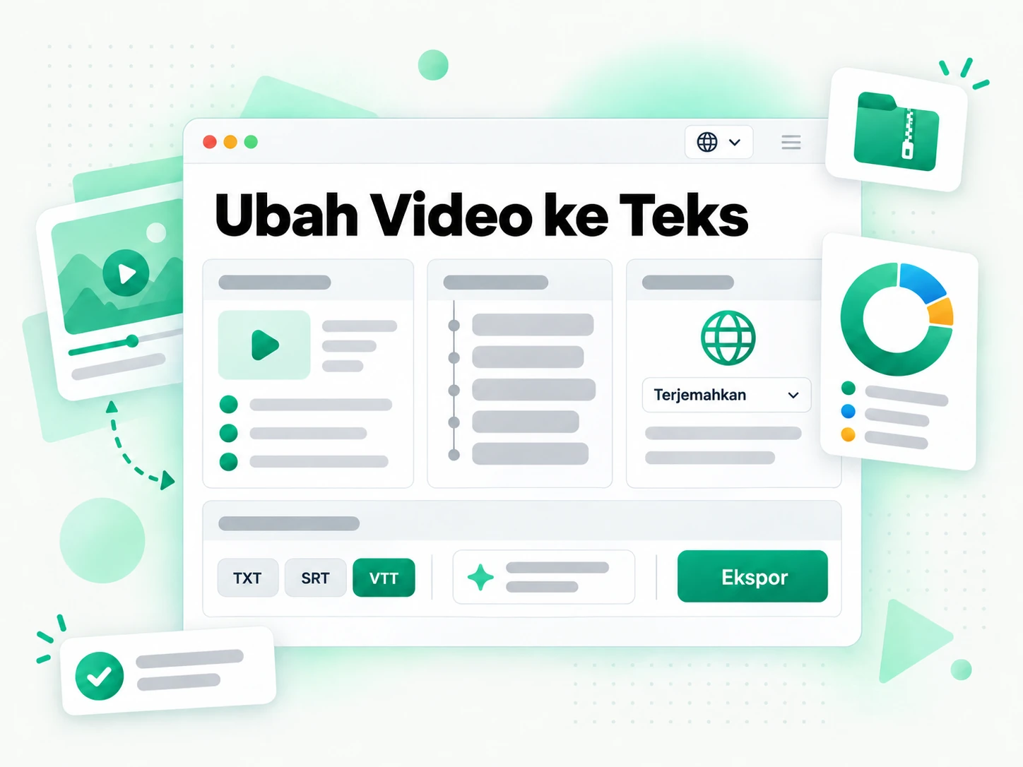 Ubah Video ke Teks: menulis ulang transkrip video menjadi naskah baru
