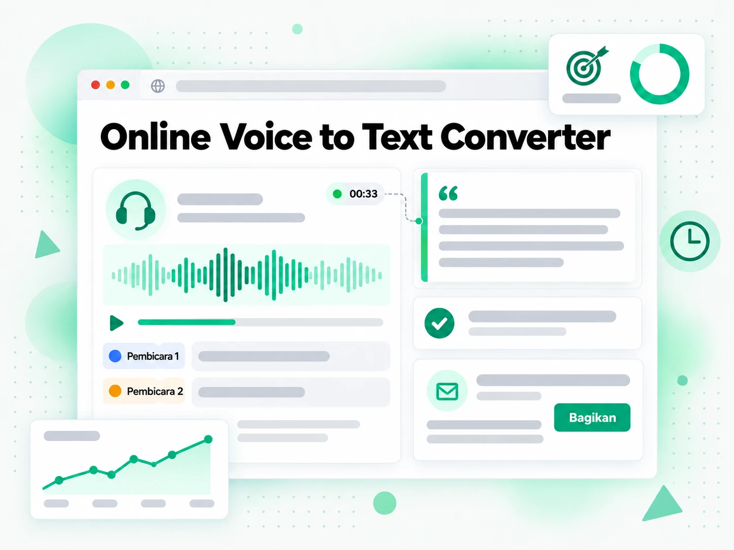 Online Voice to Text Converter membangun tindak lanjut penjualan personal