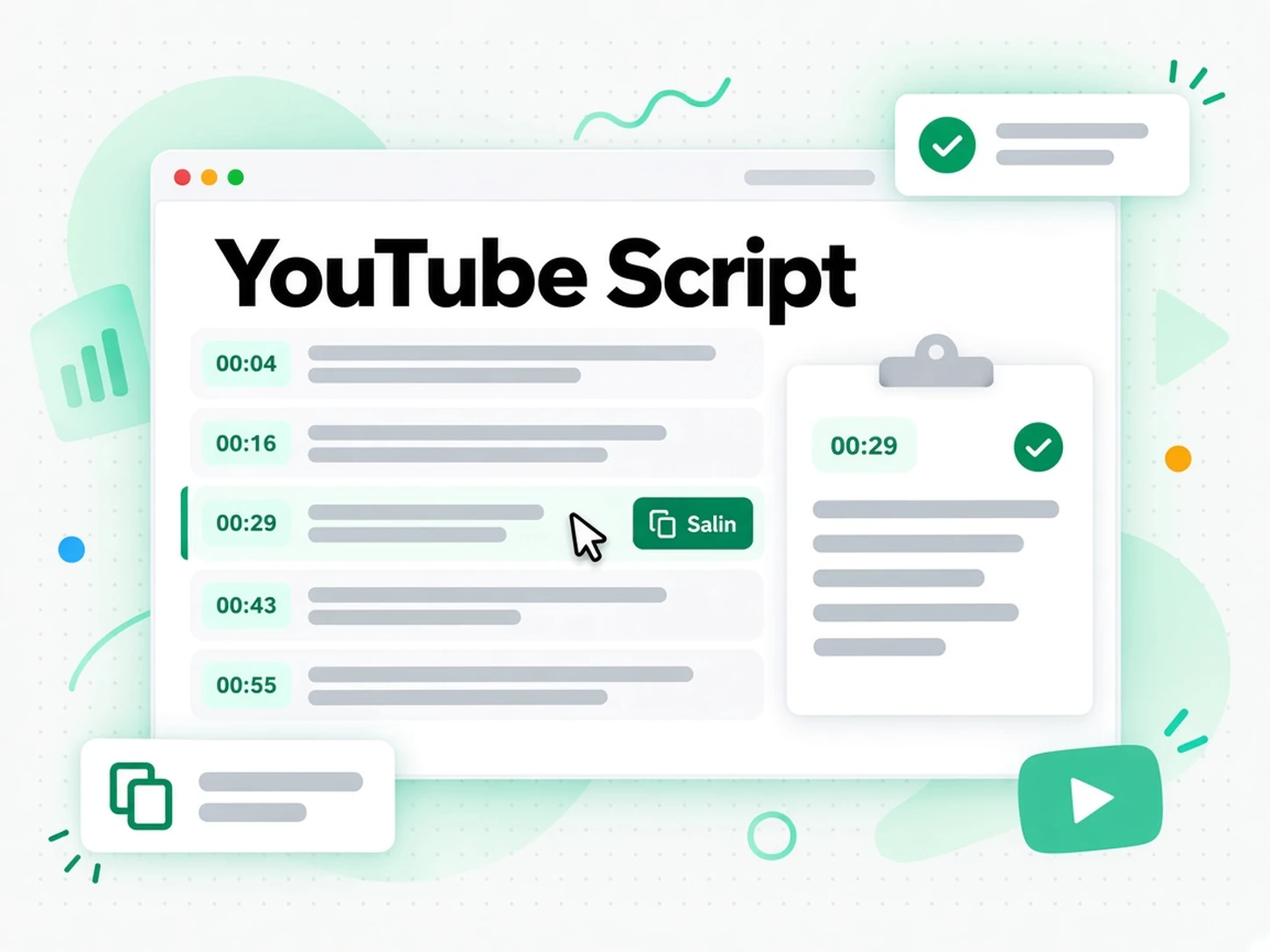 YouTube Script: Baca dan Cari dalam Skrip Tanpa Menonton Ulang