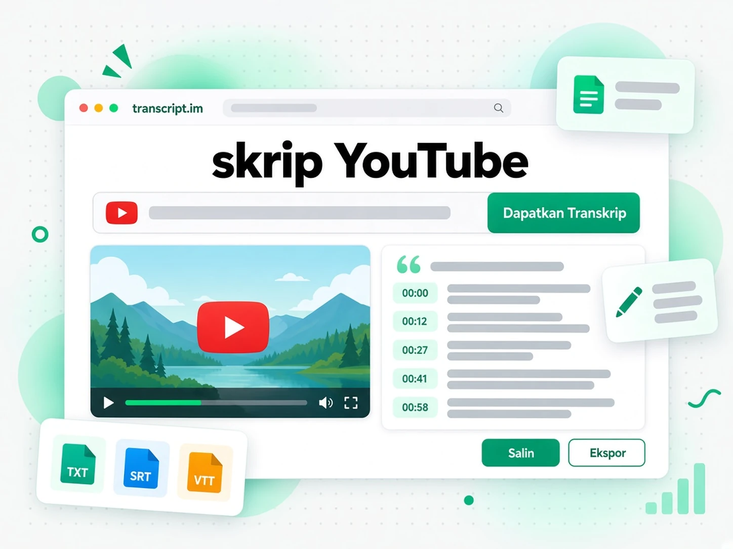 skrip YouTube: Ubah Tautan YouTube Jadi Skrip