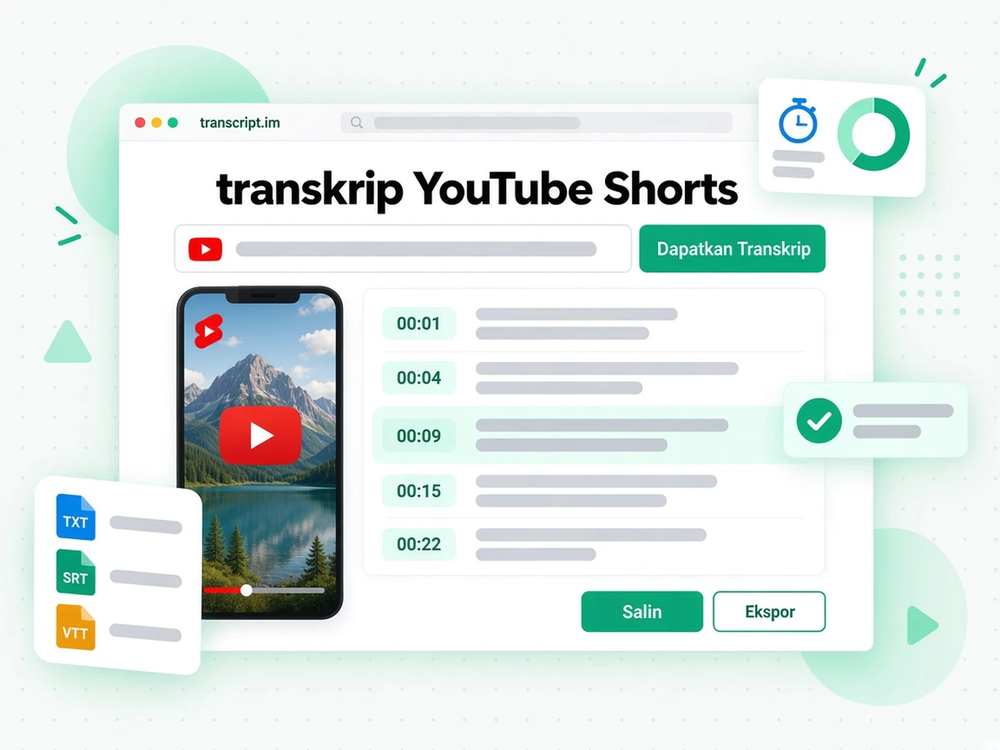 transkrip YouTube Shorts: Ubah Tautan Shorts Menjadi Transkrip