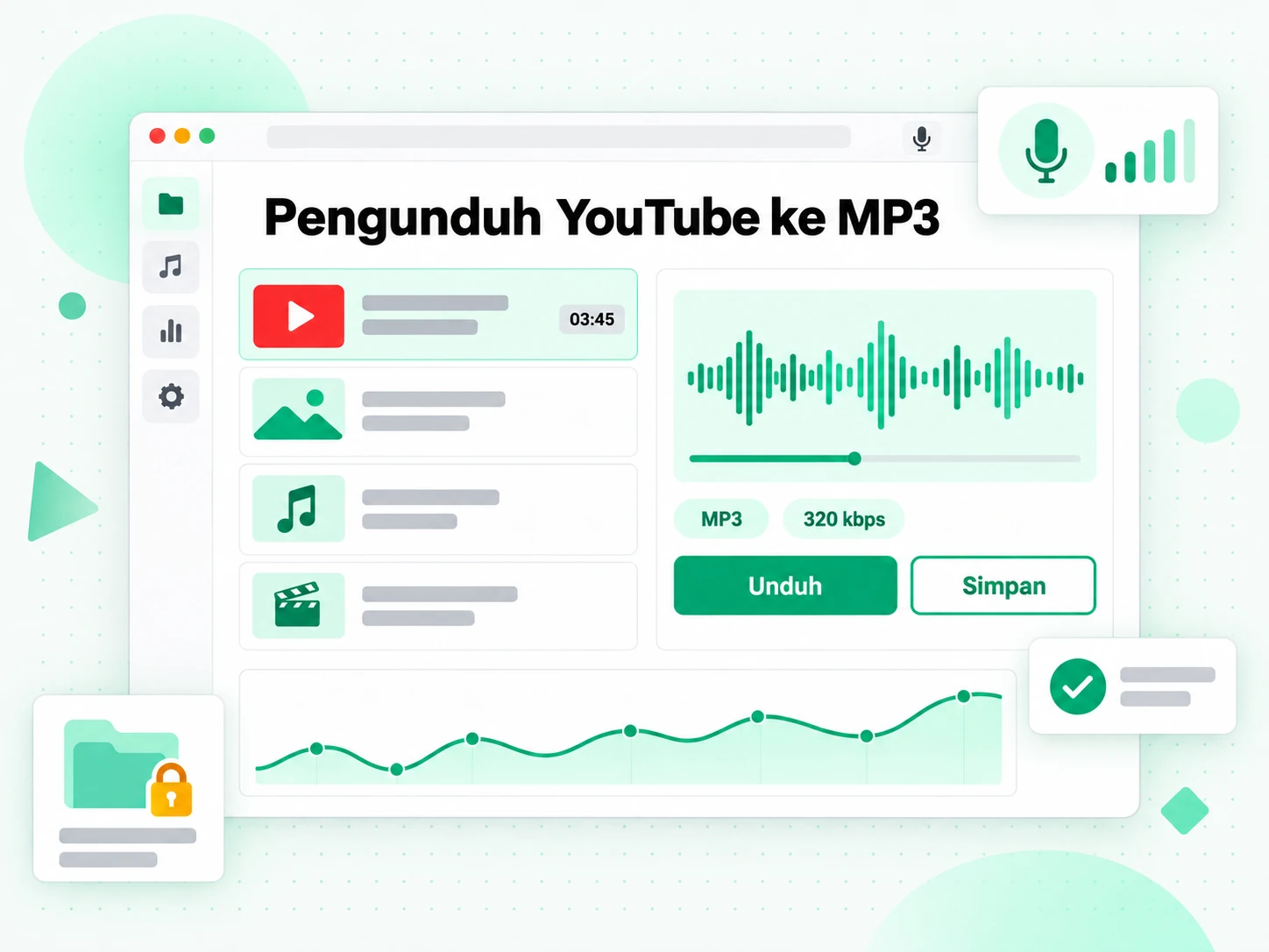 Pengunduh YouTube ke MP3 mengubah unggahan YouTube sendiri menjadi berkas audio MP3