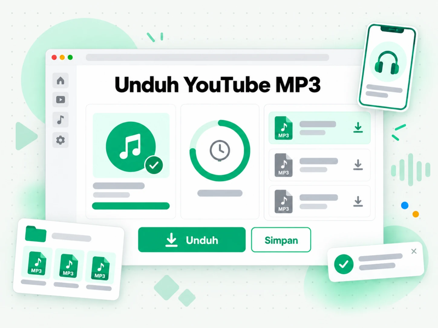 Unduh YouTube MP3: mengunduh berkas MP3 yang sudah selesai