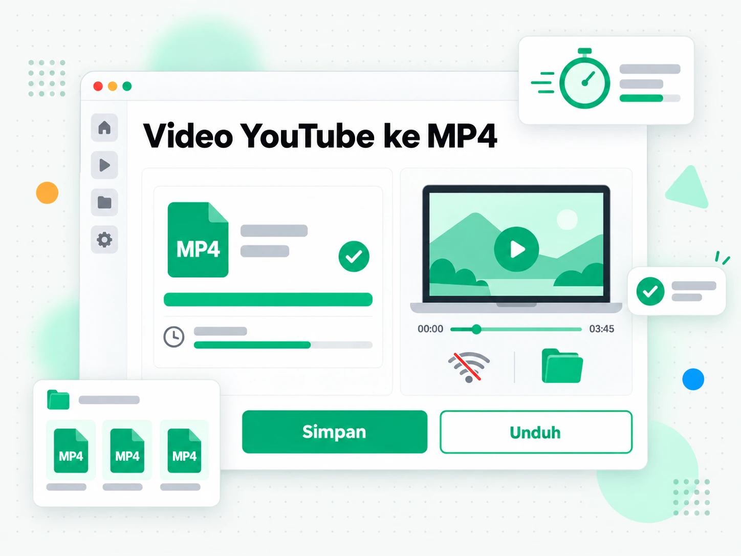 Video YouTube ke MP4: mengunduh berkas MP4 yang sudah selesai