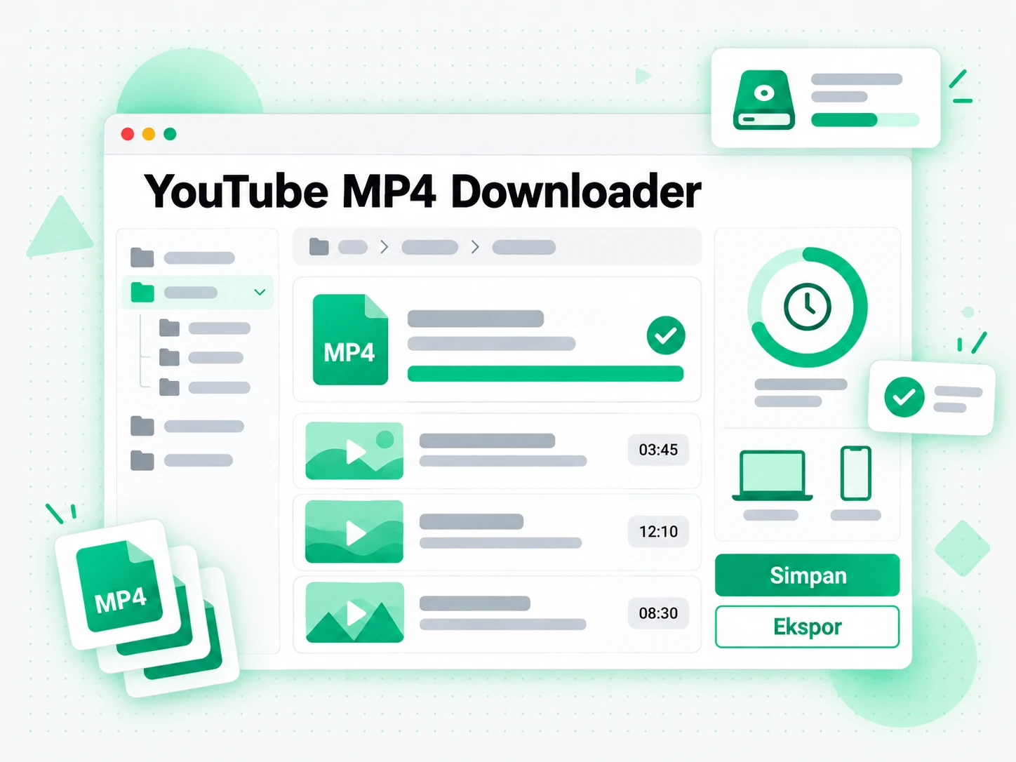 YouTube MP4 Downloader: mengunduh berkas hasil konversi
