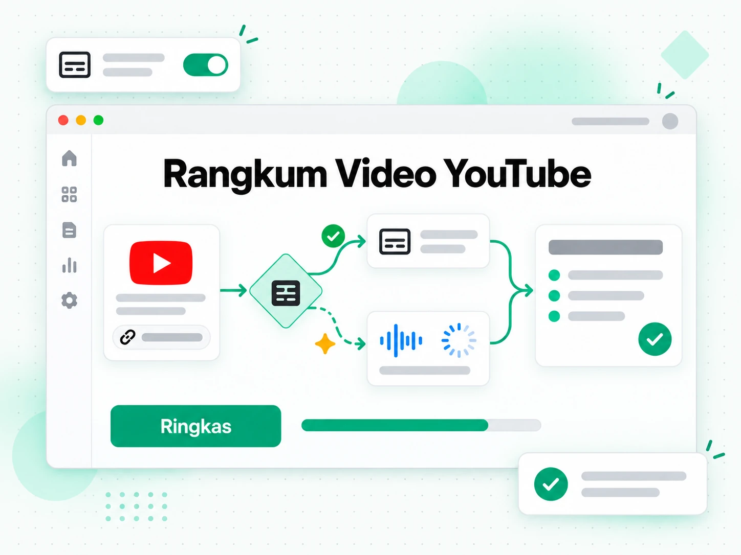Rangkum Video YouTube: menempel tautan YouTube ke peringkas video